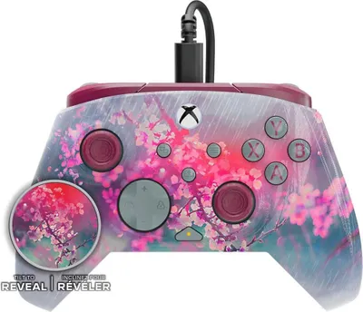 Produktbild von Turtle Beach Rematch Advanced Kyoto Bloom Wired Gaming Controller für Xbox und PC – Lentikular, zuweisbare Tasten, 2.5m Kabel, Offiziell Lizenziert von Xbox, Gamepad, PC, Xbox One, Xbox One S, Xbox One X, Xbox Series S, Xbox Series X, Analog, Kabelgebunden, USB, USB Typ-C