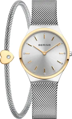 Produktbild von Damen-Set BERING 12131-014-GWP, silbernes klassisches Fashion-Accessoire als Geschenk