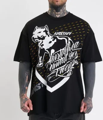 Obrázek produktu pro Pánské tričko Amstaff Hasard T-Shirt Black - S