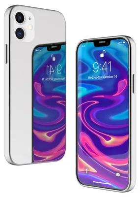 Immagine prodotto di NALIA Specchio Custodia in vetro temperato per iPhone 12 / iPhone 12 Pro, Cover Bumper a specchio