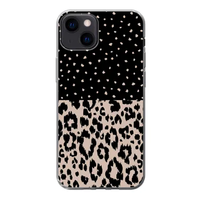 Produktbild von MuchoWow® Handyhülle Schutzhülle Hülle für iPhone 13 Panther Druck - Tiere - Design Silikon Softcase Handy Hülle - Karteninhaber