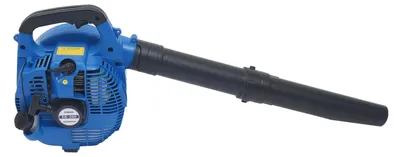 Produktbild von Benzin Laubbläser - Handgerät mit 2-Takt Motor - Leistungsstark und leicht - Für Laub und Schnee - Ganzjahreseinsatz - Blau