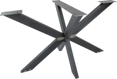 Produktbild von Natural Goods Berlin Tischgestell SPIDER, Tischkufen, Tischbeine, sehr belastbar, Möbelbeine, Metall, Industrial, H71 x B68 x L120 cm