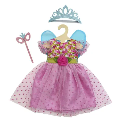 Produktbild von Heless Puppenkleid ''Prinzessin Lillifee'' mit Glitzerkrone und Augenmaske, 3-teilig, Gr. 35-45 cm