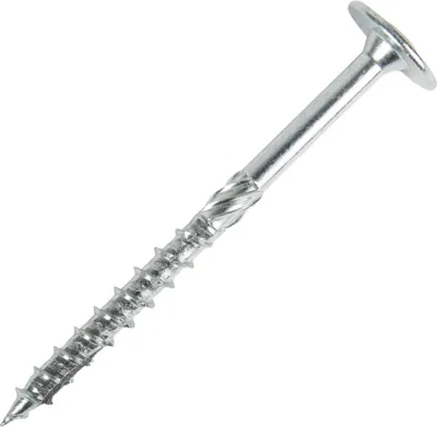 Zdjęcie produktu dla Wkręt z łbem talerzowym STIER, 50 sztuk, stal, 10x120 mm, ocynkowany, aprobata ETA, wkręt do konstrukcji drewnianych, wkręty do drewna z łbem talerzowym
