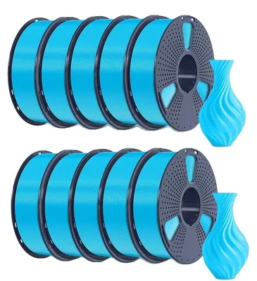 Zdjęcie produktu dla Filament do drukarek 3D, średnica 1,75 mm, biodegradowalny materiał PLA, PLA w kolorze błękitnym