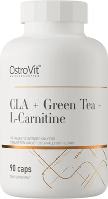 Obrázok produktu pre OstroVit CLA + Zelený čaj + L-karnitín 90 kapsúl
