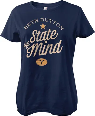 Productafbeelding van Beth Dutton T-shirt met opdruk - Medium - Marineblauw
