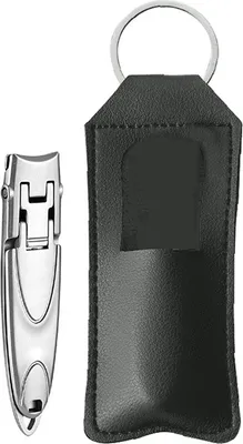 Produktbild von INF Nagelknipser aus Edelstahl mit Auffangbehälter, Hochleistungs-Nagelknipser für dicke Nägel, Fingernagel- und Zehennagelknipser