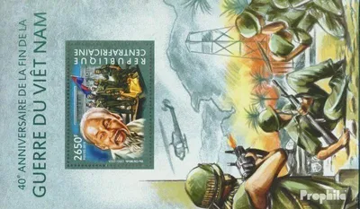 Produktbild von Briefmarken Zentralafrikanische Republik 2015 Mi Block 1271 (kompl. Ausgabe) postfrisch Vietnamkrieg