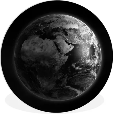 Produktbild von MuchoWow® Rundes Wandbild - Runde Bilder Erde - Weltraum - Planeten Ø 30 cm Kreis Wanddekoration Kunststoff - Wandkreis - Wandschmuck - Schlafzimmer - Bilder - Der Kreis - Kunst für die Wohnung - Plastik - Kunstdruck - Wandbild