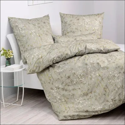 Produktbild von Janine Interlock Feinjersey Bettwäsche Carmen S in 135x200 + 80x80 cm 55117-06 olivgrün