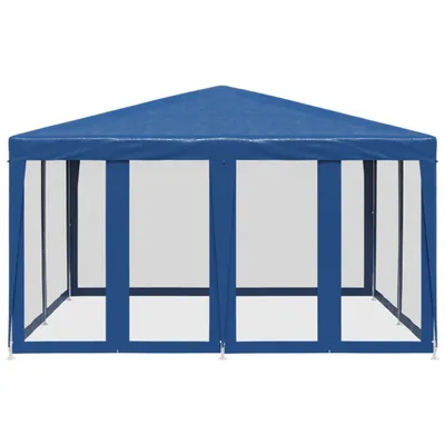Produktbild von "2026 Promotion" Partyzelt mit 8 Mesh-Seitenteilen Blau 4x4 m HDPE - Pavillons & Partyzelte CC23581