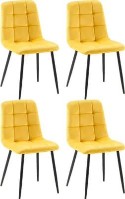 Produktbild von 4er Set Esszimmerstühle HLO-CP36 gelb