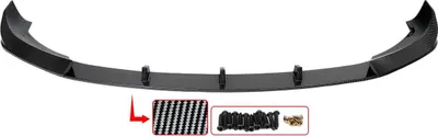 Immagine prodotto di Labbro paraurti anteriore, Plastica ABS di alta qualità, Sostituzione diretta, Look in fibra di carbonio