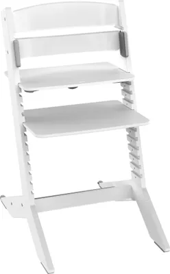 Produktbild von GEUTHER NALA Baby- & Kinderhochstuhl Weiß | Holz (Gummibaum) | Ab Geburt | Mitwachsend bis 90 kg | Werkzeuglos verstellbar | DIN EN 14988:2017 |