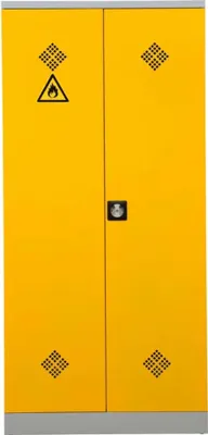 Produktbild von Gefahrstoffschrank Snake| HxBxT 195x92x42 cm | Grau-Rapsgelb