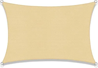 Image de Ibenzoa® : Voile d'ombrage rectangulaire durable, dimensions 3 x 4 mètres – Fabriqué en HDPE avec protection UV, respirant et résistant aux intempéries, idéal pour balcon, terrasse et jardin