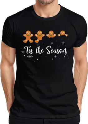 Produktbild von Tis the Season Lebkuchen - Weihnachten Weihnachtsgeschenk Christmas Herren T-Shirt, Schwarz, XL