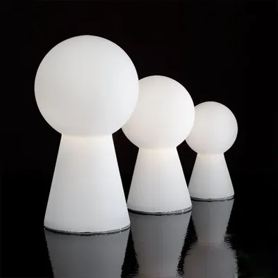 Produktbild von Weiße BIRILLO Tischlampe 1 Glühlampe Durchmesser 28 cm