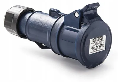 Obrázek produktu pro FAMATEL Přenosná zásuvka 32A 3p modrá 230V