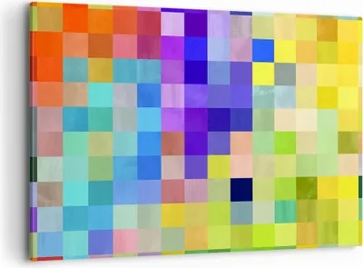 Produktbild von Bild auf Leinwand - Leinwandbild - Abstraktion modern - 100x70cm - Wand Bild - Wanddeko - Leinwanddruck - Bilder - Kunstdruck - Wanddekoration - Leinwand bilder - Wandkunst - AA100x70-4009