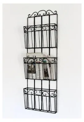 Produktbild von Wandregal Zeitungsständer Magazinhalter 101 cm Küchenregal