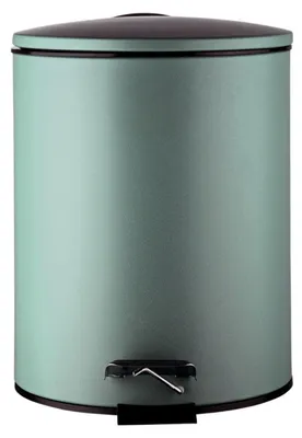 Obrázek produktu pro Kbelík Estia, objem 5 litrů, kovový, zelený, s víkem, vhodný do koupelny