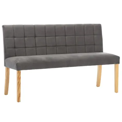 Obrázok produktu pre lavica vidaXL 140 cm sivý zamat