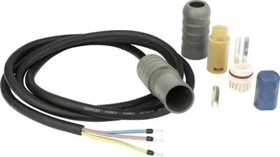 Image de Danfoss DEVIconnecto A-S, kit de raccordement/terminaison pour ruban chauffant, avec câble d'alimentation de 1,5 m 3x1,5 mm2, 1 pièce.