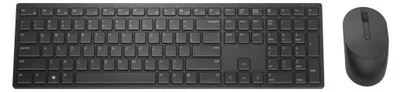 Obrázok produktu pre DELL KM5221W, Plná veľkosť (100 %), Bezdrôtový, RF Wireless, QWERTY, Čierna, Obsahuje myš