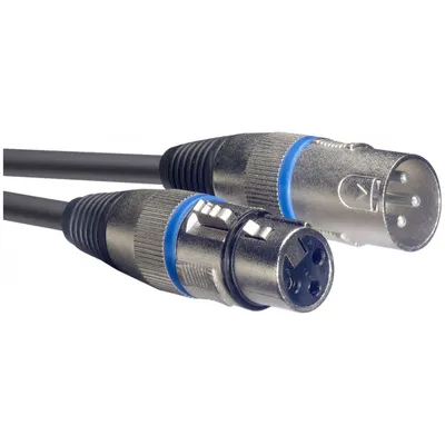 Produktbild von Mikrofonkabel, XLR/XLR (m/f), 3 m, Ring Blau