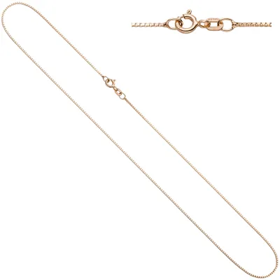 Produktbild von JOBO Venezianerkette 925 Silber rotgold vergoldet 0,8 mm 42 cm Kette Halskette