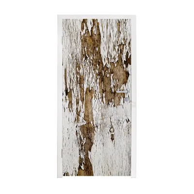 Obrázek produktu pro MuchoWow® Plakát na dveře - Kůra - strom - struktura - 215x80 cm - Samolepicí fólie na dveře