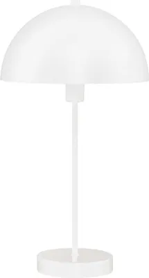 Produktbild von Tischleuchte Metall rund D: 25 cm 46,2 cm Weiß E14 Tischlampe