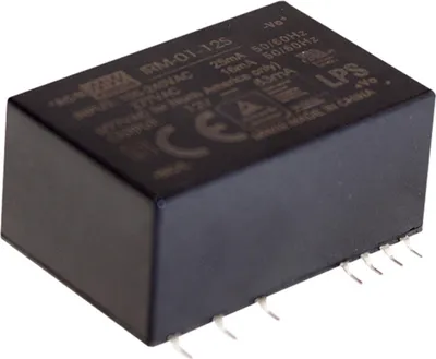 Produktbild von MEANWELL IRM-01-15S - AC/DC Netzteil, vergossen, single output - Modul 1W 15V /0,067A SMD
