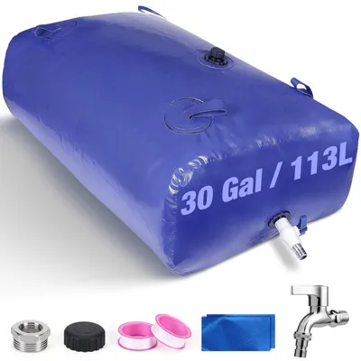 Produktbild von Faltbarer Wassertank mit 30 Gallonen Fassungsvermögen für Camping
