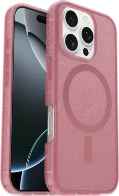 Produktbild von OtterBox Symmetry Series Clear Hülle für Apple iPhone 16 Pro Smartphone - Foxberry (Pink) - Sturzsicher - Plastik, Polycarbonat (PC), Thermoplastisches Elastomer - Kann drahtlos geladen werden