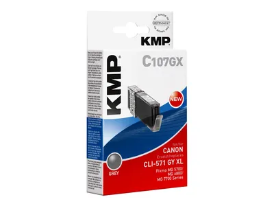 Obrázok produktu pre KMP C107GX Tintenpatrone grau komp. mit Canon CLI-571 XL GY