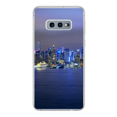Produktbild von MuchoWow® Handyhülle Schutzhülle Hülle für Samsung Galaxy S10e New York - Skyline - Nacht Silikon Softcase Handy Hülle - Handy