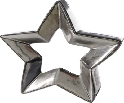Produktbild von Dekoaufsteller Stern Dolomit silber 24 x 6 x 24 cm
