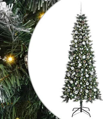 Obrázek produktu pro Umělý vánoční stromeček Zelená 210 cm PVC, plast a ocel