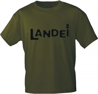 Produktbild von T-Shirt uni mit Aufdruck - LANDEI - 09520 - Gr. S - XXL Größe - M
