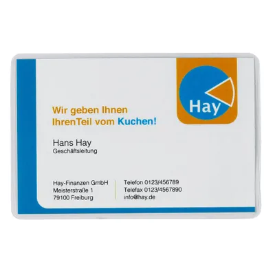 Produktbild von LMG Laminierfolien glänzend für Visitenkartenformat 80 micron, 100 St.