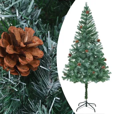 Immagine prodotto di Albero di Natale Preilluminato con Palline e Pigne 180 cm