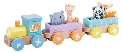 Immagine prodotto di Studio Circus Houten Dierentrein 7-delig