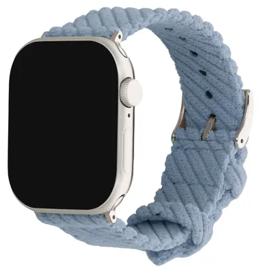 Immagine prodotto di Bracciale in velluto a coste per Apple Watch | 38/40/41/42 mm - Azzurro chiaro