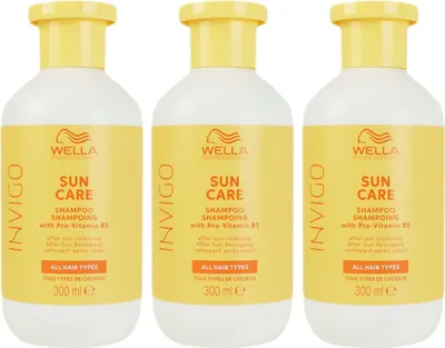 Produktbild von Wella Invigo Sun Care 3 x 300 ml Haarshampoo After Sun Shampoo Set