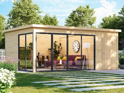 Produktbild von Fjordholz Gartenhaus Modell Office IsoSlide 8