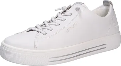 A white Remonte sneaker is shown from a side angle against a white background.